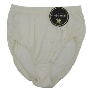 VTG Wacoal Women 7 Style 89360 Body Suede Solid Ivory Panty Nylon Blend NEW NWT